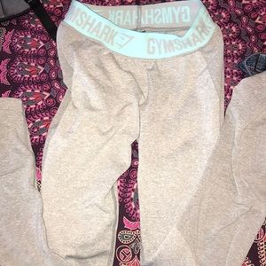 Gray gym shark leggings